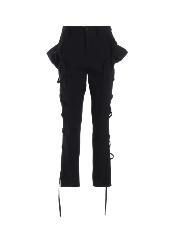 C/LI MUSLIN LACE UP PANTS made by Yohji Yamamoto