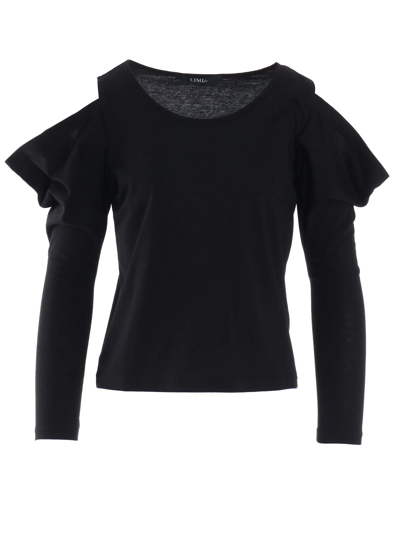 40/- SINGLE JERSEY OPEN SHOULDER LONG SLEEVE TEE sold by Yohji Yamamoto product image thumbnail 2