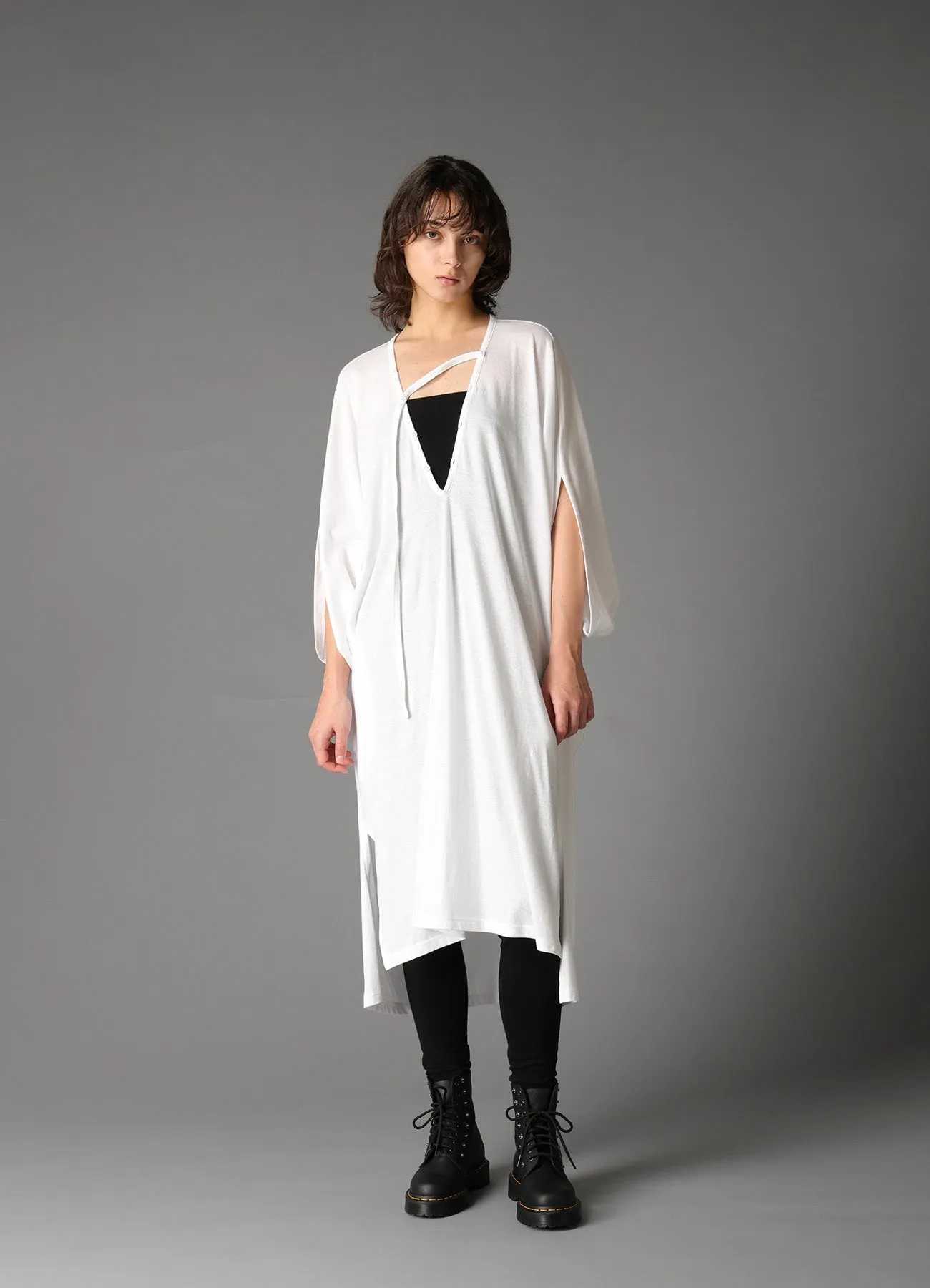 40/- SINGLE JERSEY DOLMAN SLEEVE DRESS sold by Yohji Yamamoto product image thumbnail 4