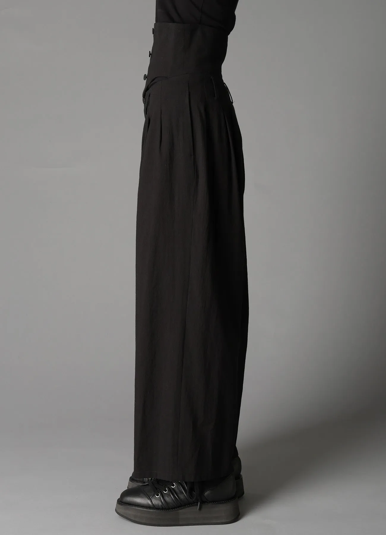 C/LI MUSLIN HIGH WAIST PANTS sold by Yohji Yamamoto product image thumbnail 5