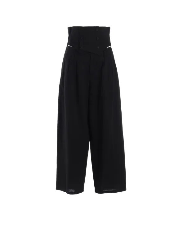 C/LI MUSLIN HIGH WAIST PANTS sold by Yohji Yamamoto