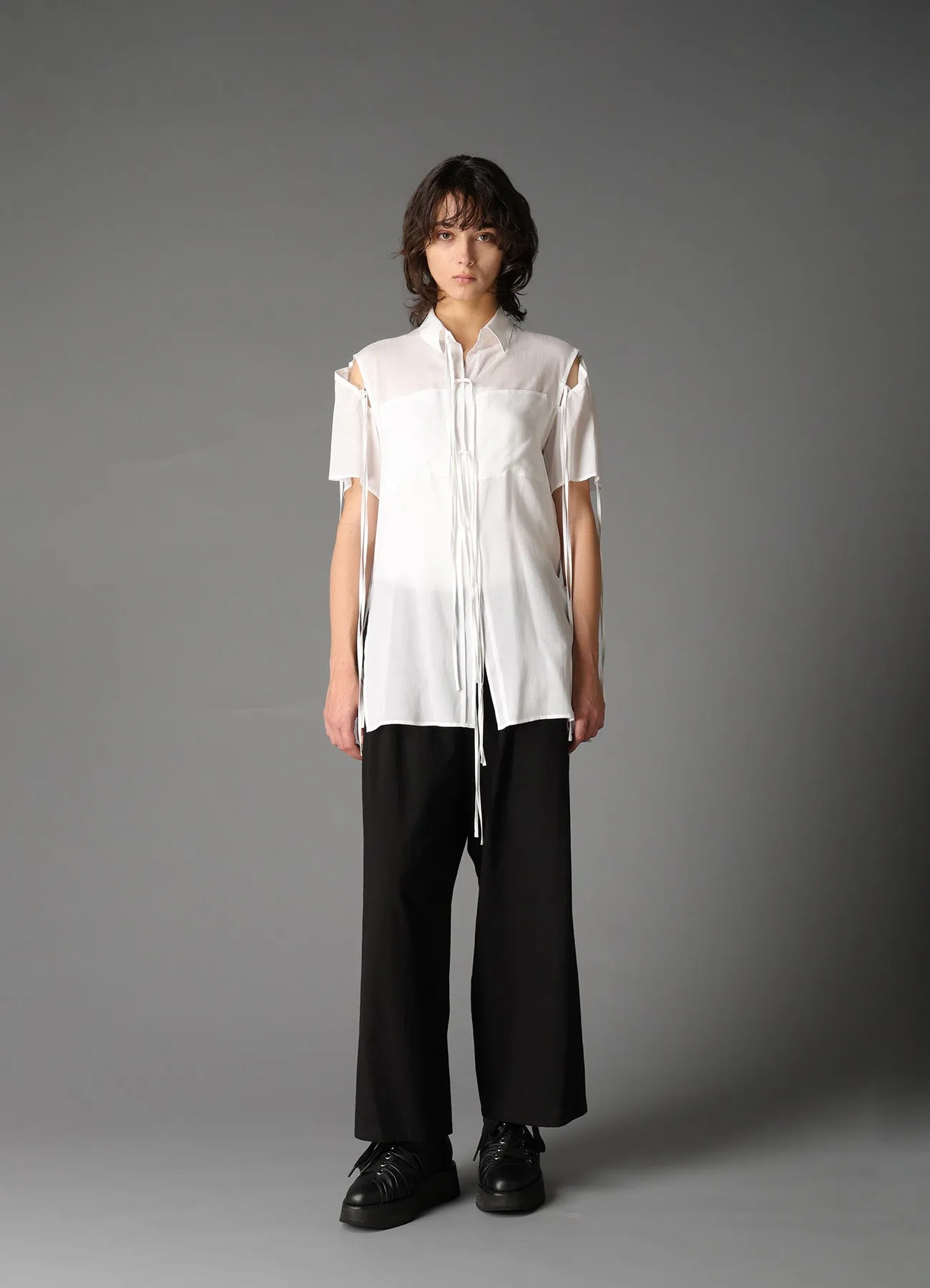 SOFT LAWN STRINGS BLOUSE B sold by Yohji Yamamoto product image thumbnail 4