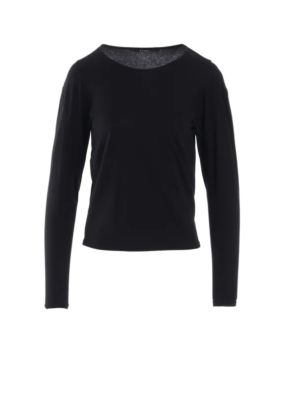 40/- SINGLE JERSEY PANEL DESIGN LONG SLEEVE TEE sold by Yohji Yamamoto