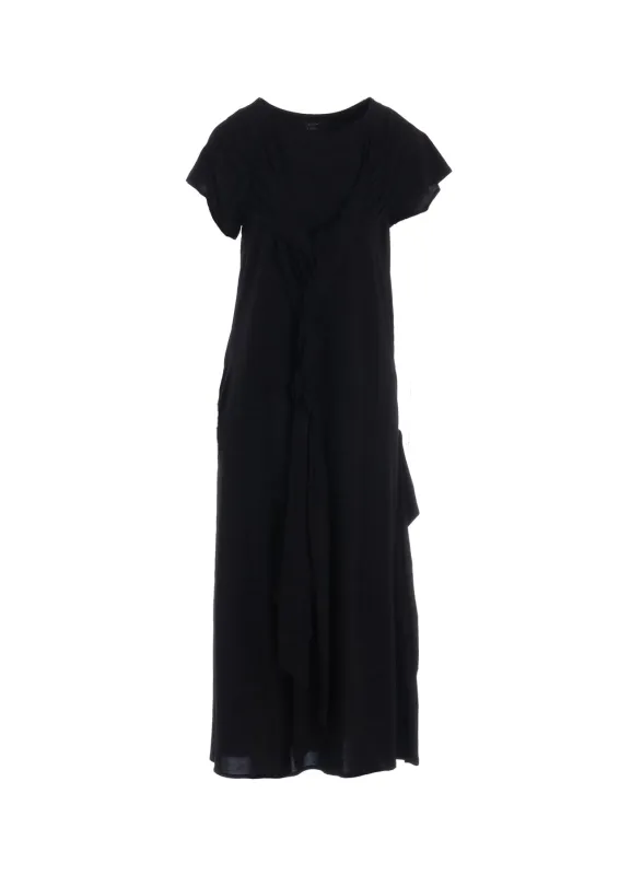 RY/ WRINKLED LAWN TWISTED DRESS A made by Yohji Yamamoto