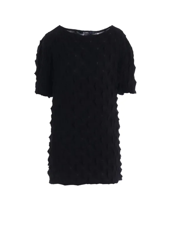 3D LINK STITCH PANEL DESIGN TEE made by Yohji Yamamoto