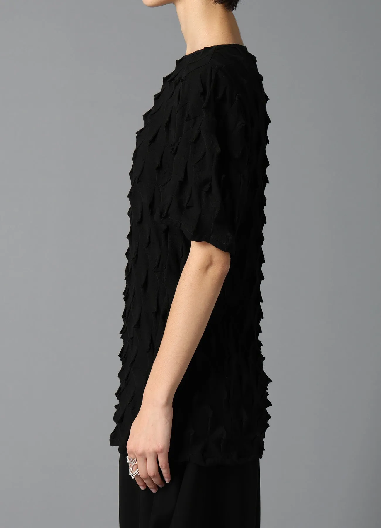 3D LINK STITCH PANEL DESIGN TEE sold by Yohji Yamamoto product image thumbnail 5