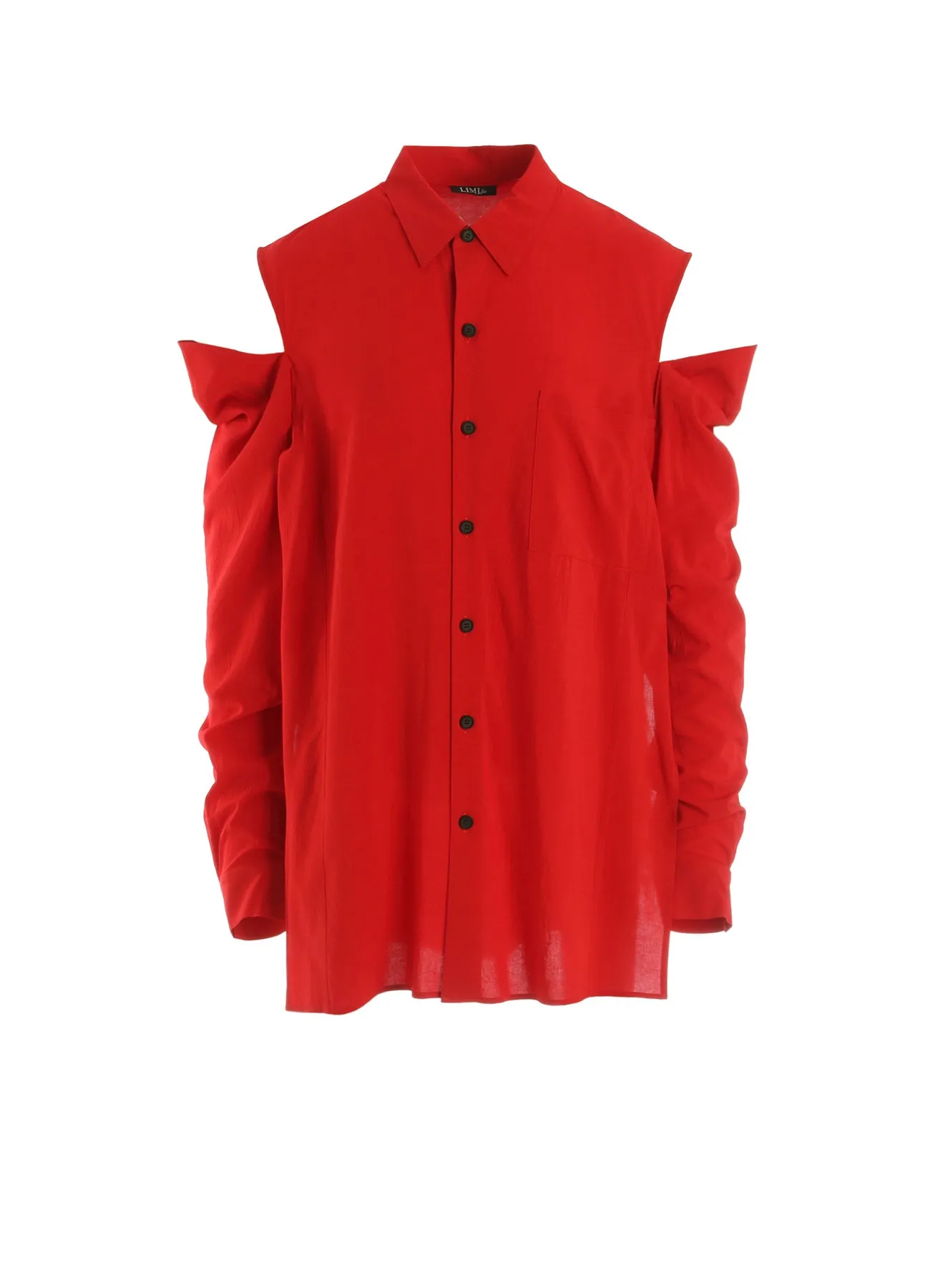 RY/ WRINKLED LAWN SLIT SHOULDER SHIRT sold by Yohji Yamamoto