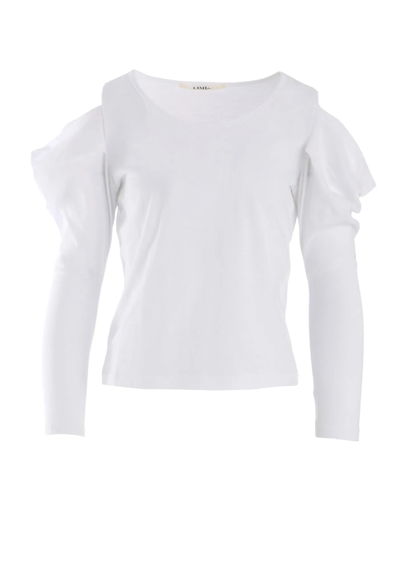 40/- SINGLE JERSEY OPEN SHOULDER LONG SLEEVE TEE sold by Yohji Yamamoto