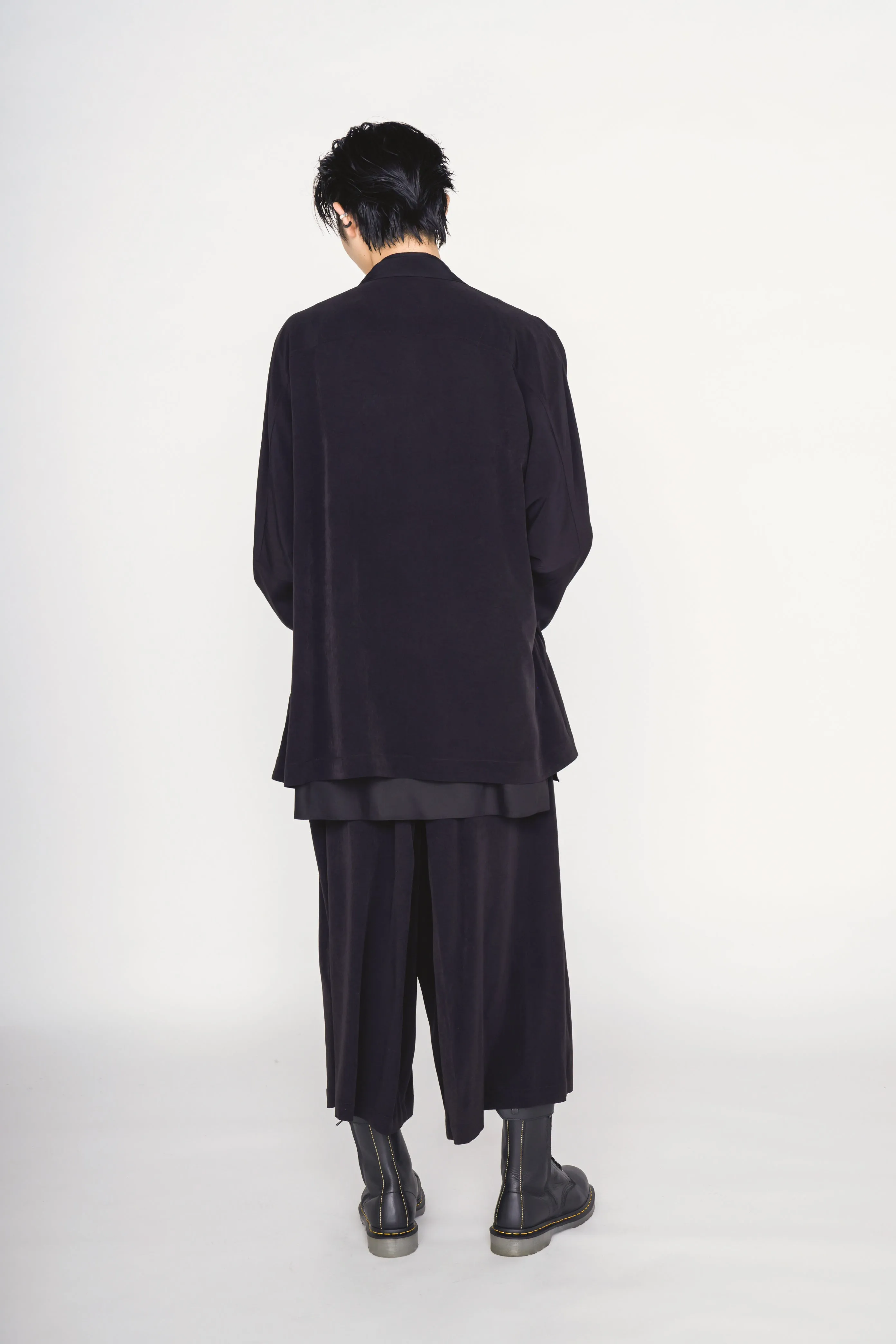 CREPE de CHINE HAKAMA PANTS sold by Yohji Yamamoto product image thumbnail 4