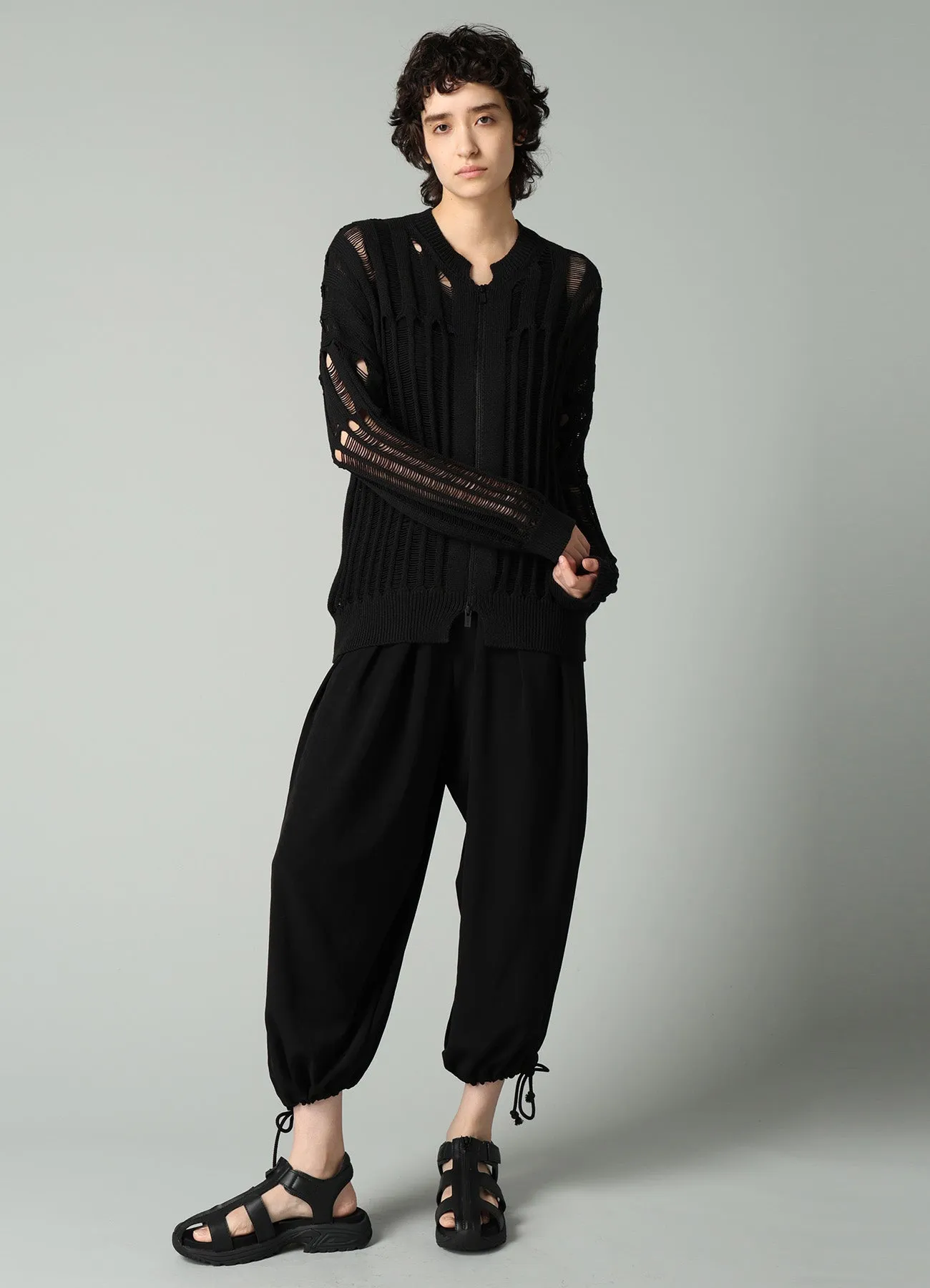 OFFSET PATTERN KNIT BLOUSON sold by Yohji Yamamoto product image thumbnail 2