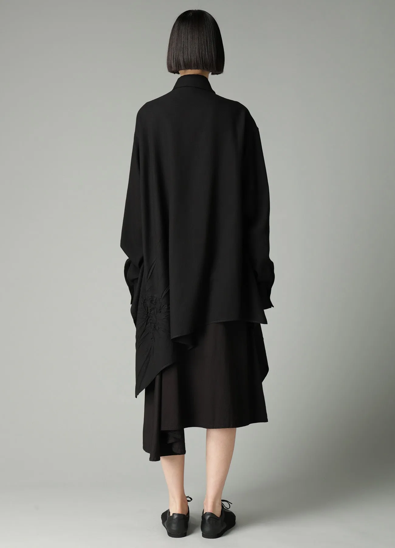 Ry/C SERGE ASYMMETRIC BLOUSE sold by Yohji Yamamoto product image thumbnail 5