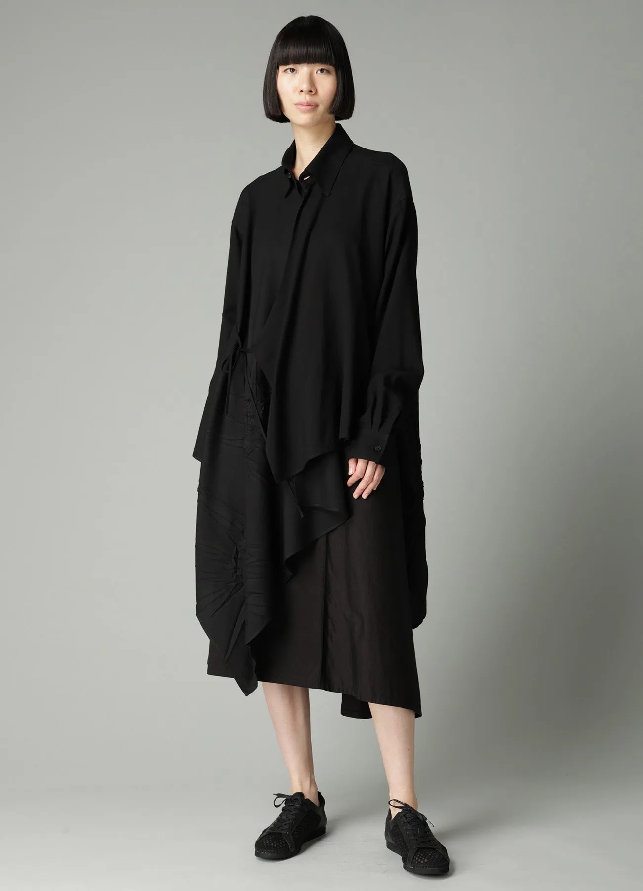 Ry/C SERGE ASYMMETRIC BLOUSE sold by Yohji Yamamoto product image thumbnail 2