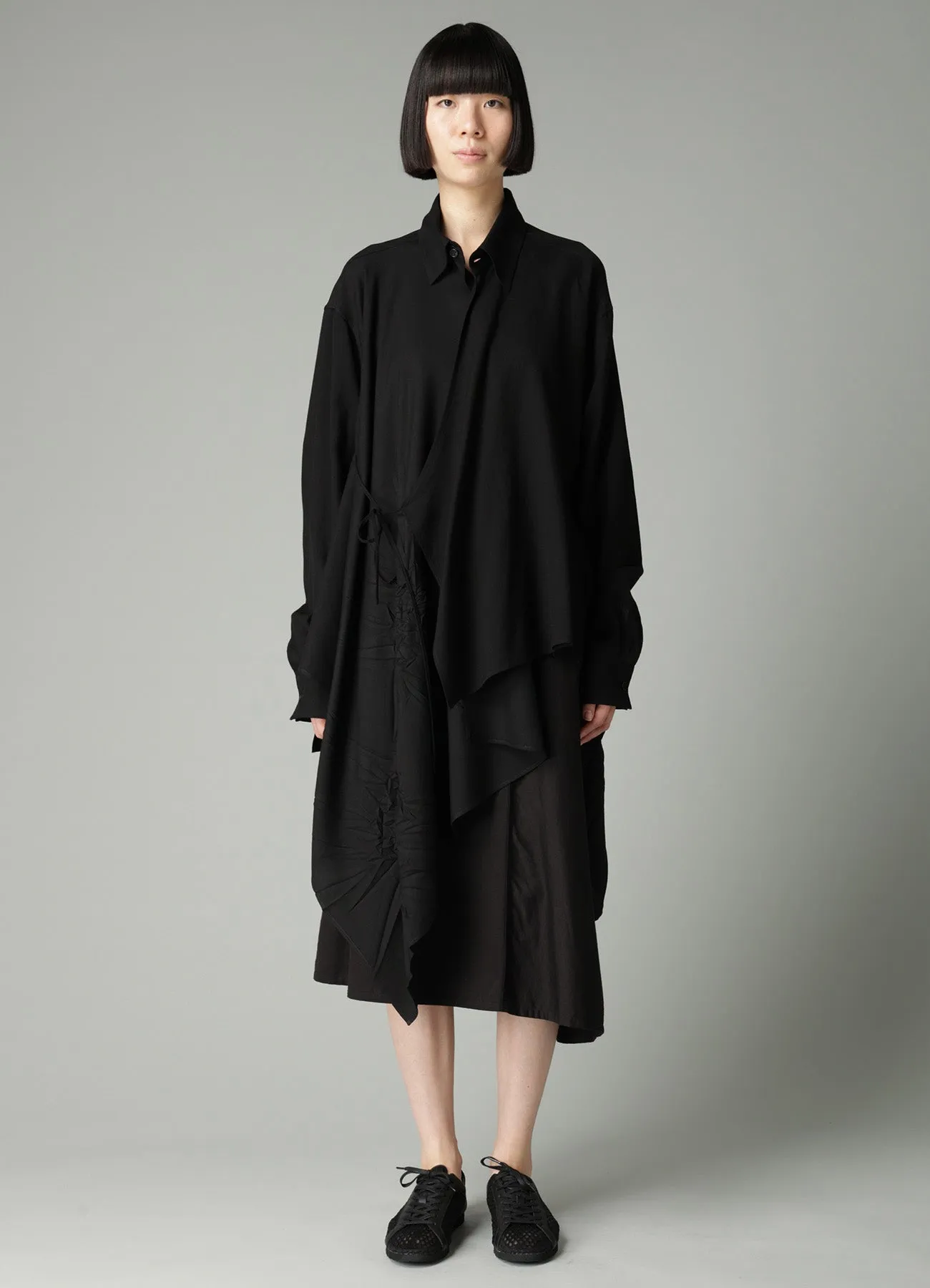 Ry/C SERGE ASYMMETRIC BLOUSE sold by Yohji Yamamoto product image thumbnail 3