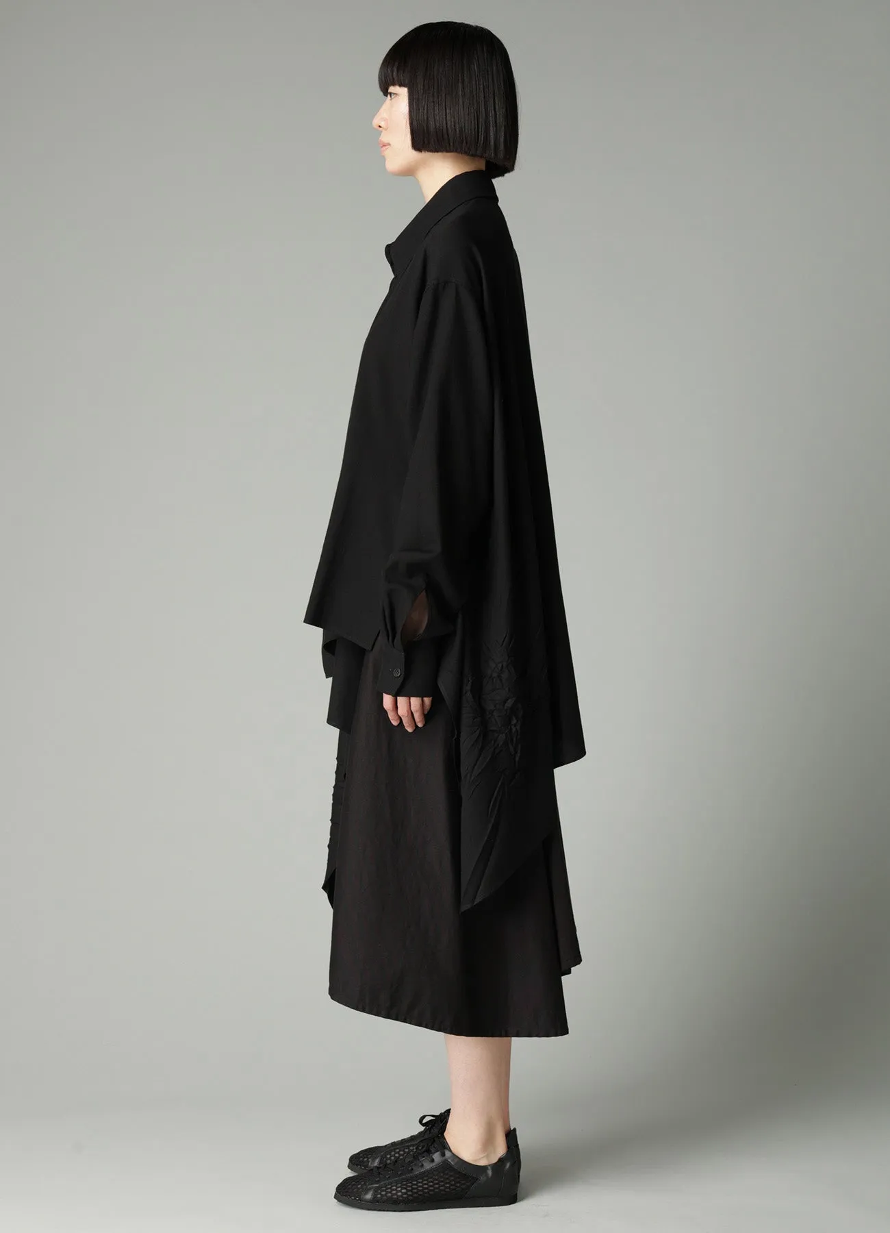 Ry/C SERGE ASYMMETRIC BLOUSE sold by Yohji Yamamoto product image thumbnail 4