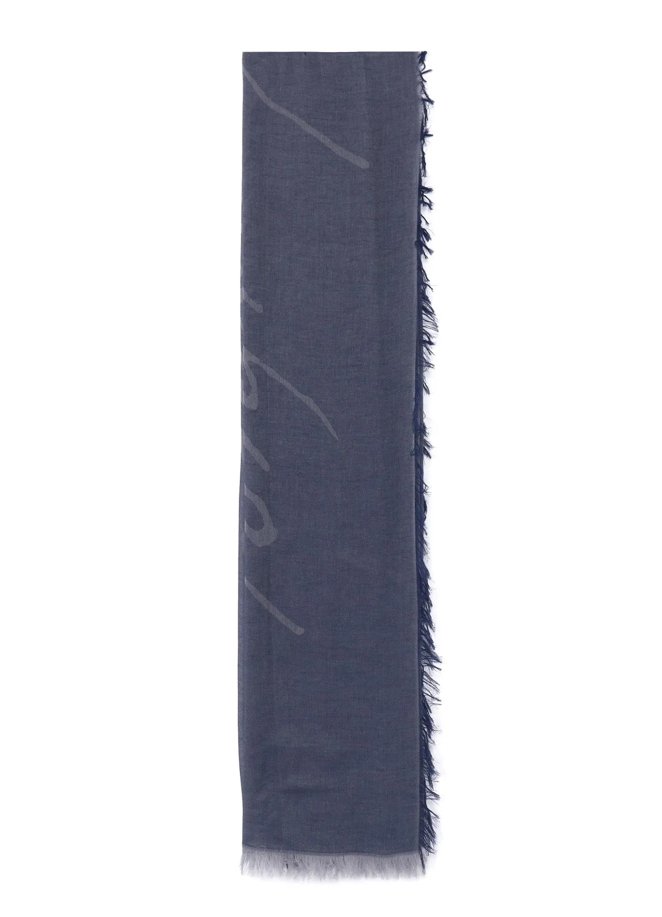 COTTON JACQUARD SIGNATURE STOLE sold by Yohji Yamamoto product image thumbnail 5