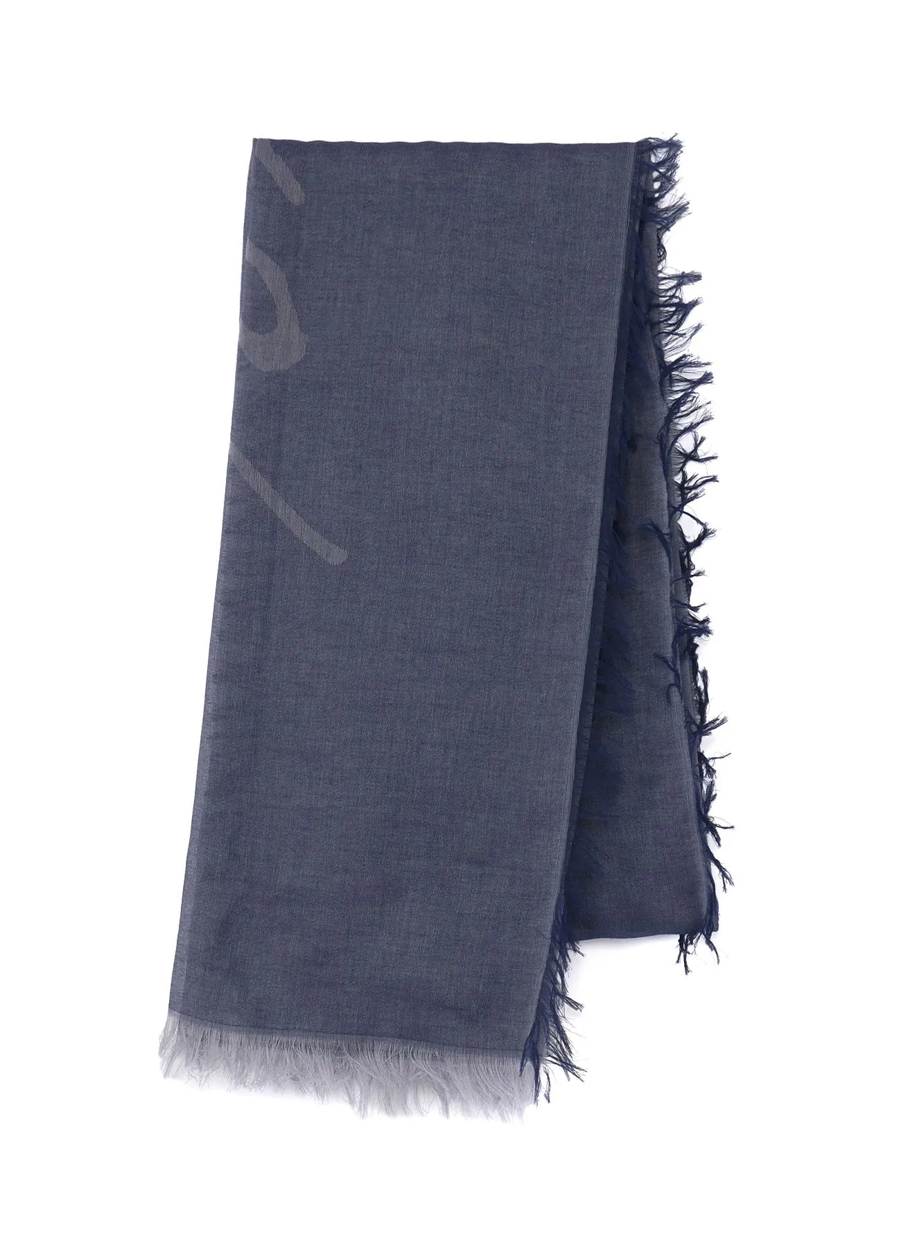 COTTON JACQUARD SIGNATURE STOLE sold by Yohji Yamamoto product image thumbnail 4