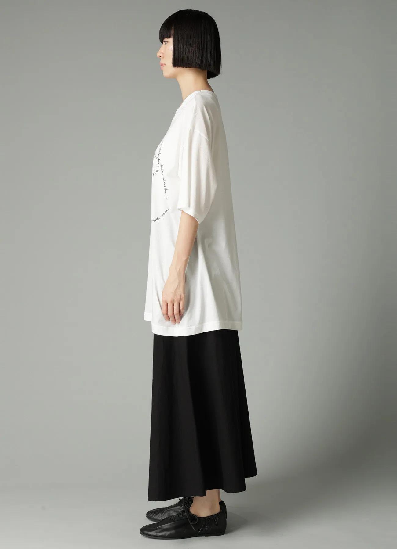 COTTON SINGLE JERSEY SWIRL YY SHORT SLV T sold by Yohji Yamamoto product image thumbnail 4