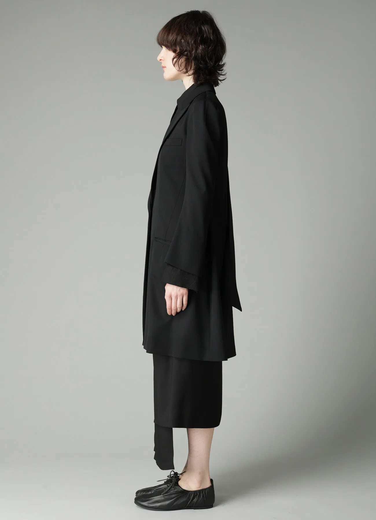 GABARDINE B TRIANGLE POINT JACKET sold by Yohji Yamamoto product image thumbnail 4