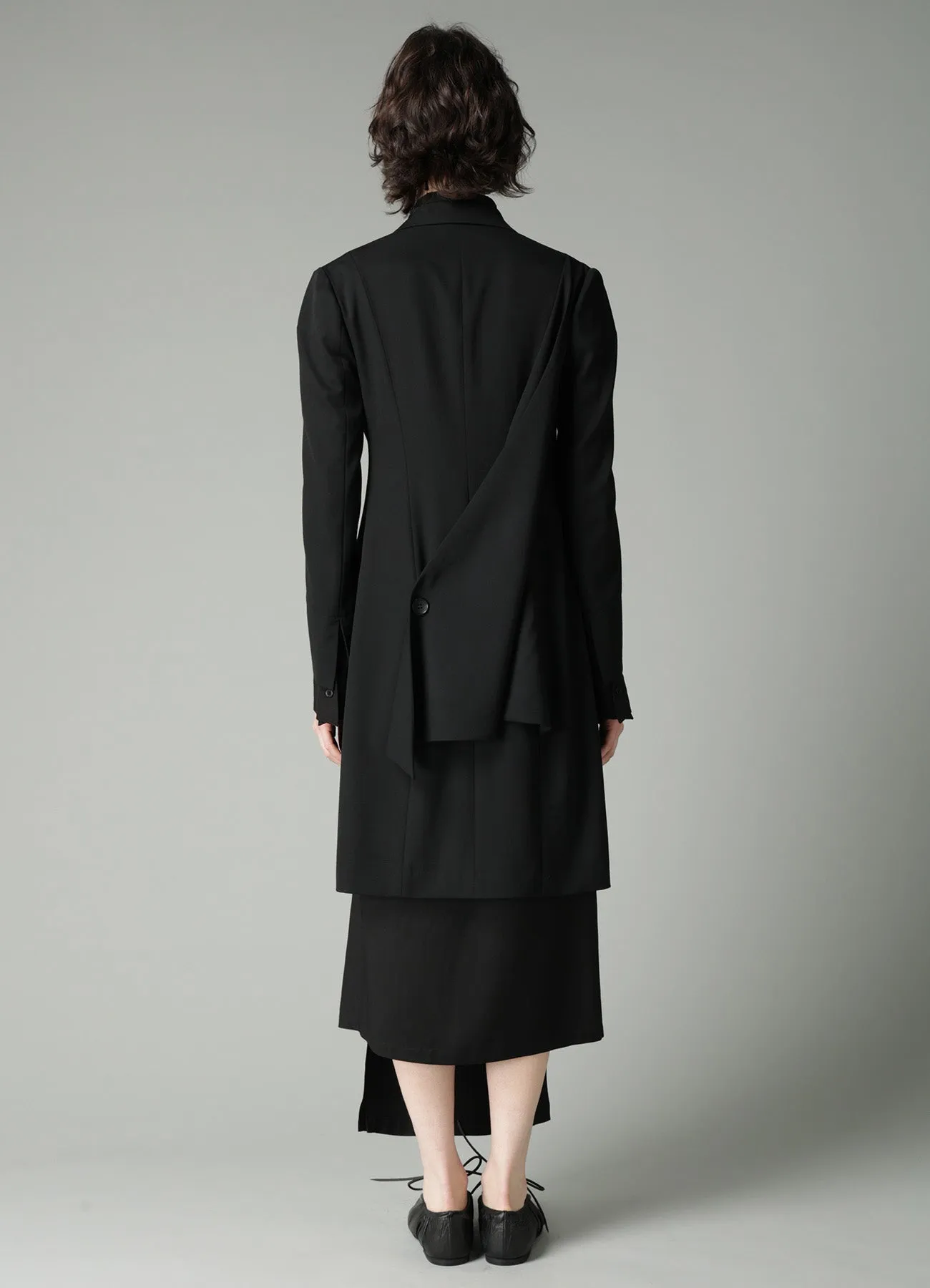 GABARDINE B TRIANGLE POINT JACKET sold by Yohji Yamamoto product image thumbnail 5