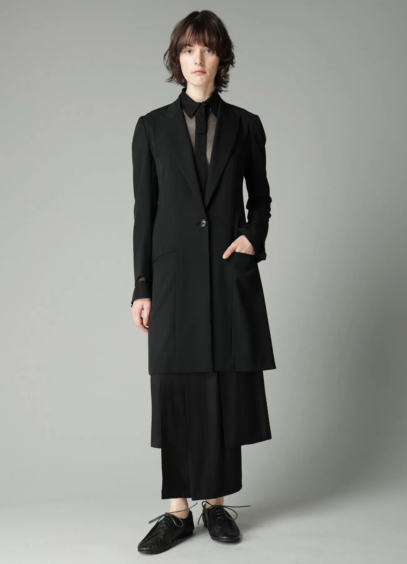 GABARDINE B TRIANGLE POINT JACKET sold by Yohji Yamamoto product image thumbnail 2