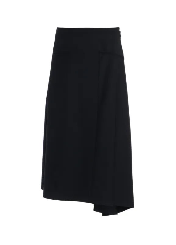 GABARDINE LB DRAPED D SKIRT sold by Yohji Yamamoto