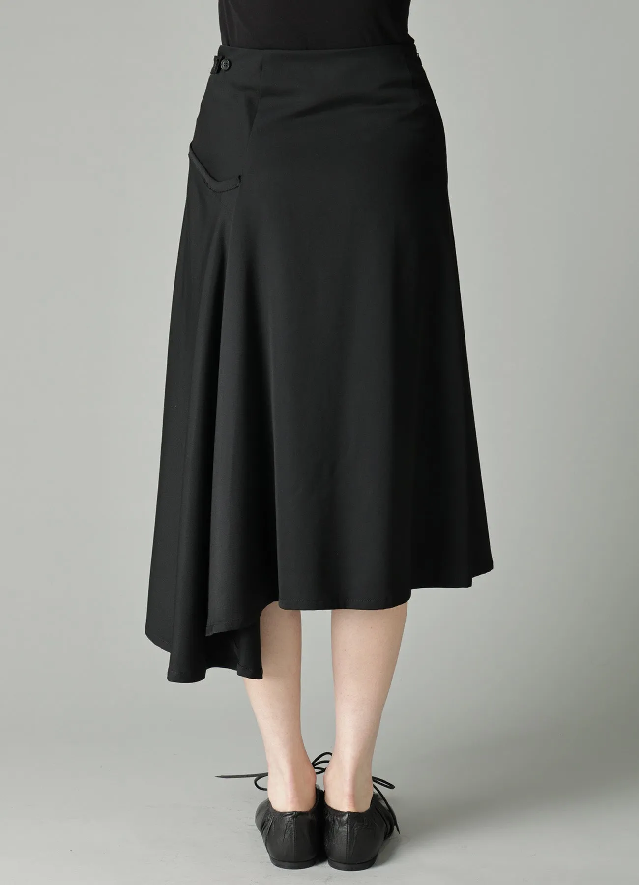 GABARDINE LB DRAPED D SKIRT sold by Yohji Yamamoto product image thumbnail 5