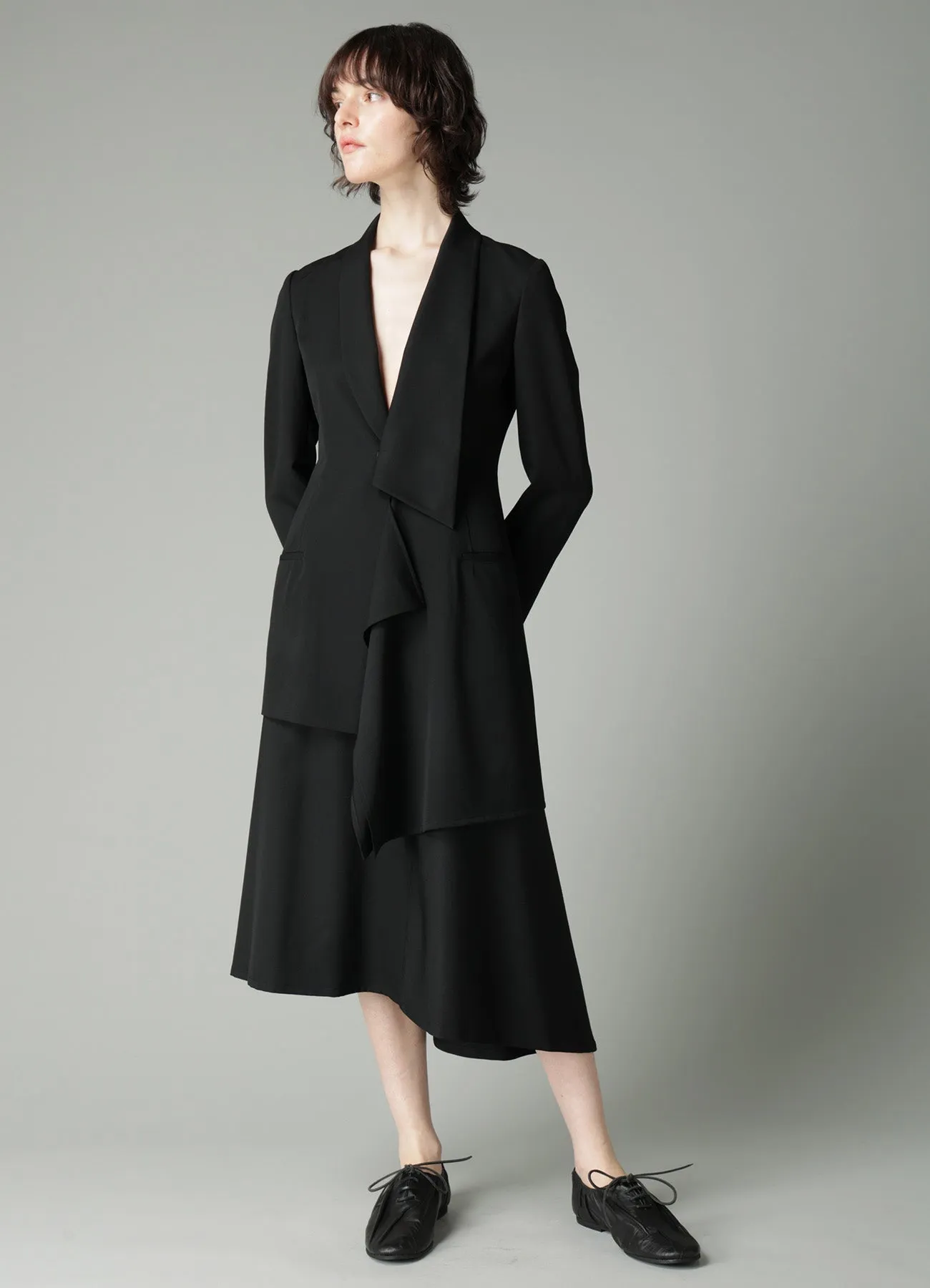 GABARDINE LB DRAPED D SKIRT sold by Yohji Yamamoto product image thumbnail 2