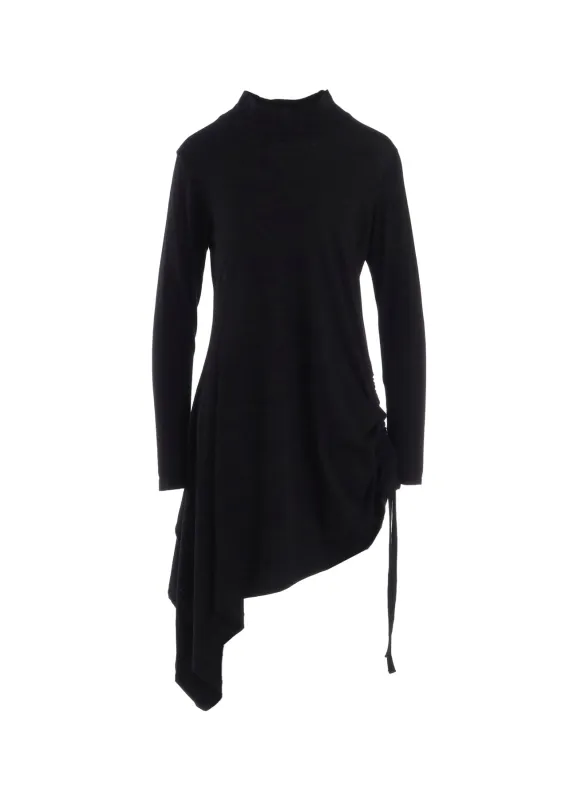 C ANGORA CASHMERE SINGLE JERSEY L GATHERED HIGH NECK PO made by Yohji Yamamoto
