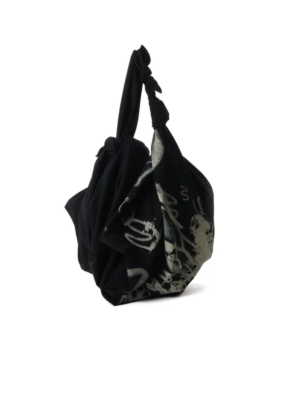 WOOL GABARDINE "Y" PRINT FUROSHIKI BAG made by Yohji Yamamoto
