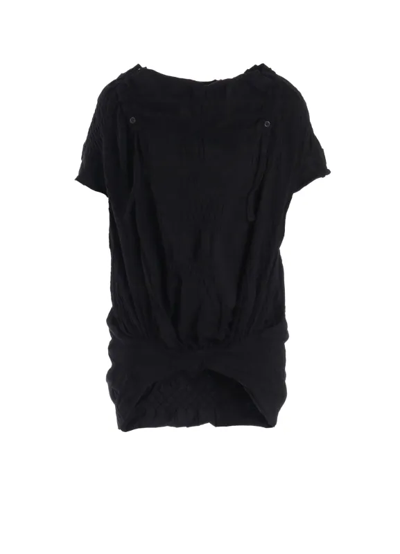 SMOCKING JQ GATHERED COLLAR PULLOVER made by Yohji Yamamoto