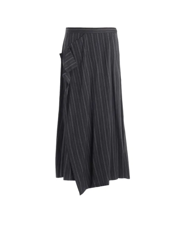 RY/ STRIPE TRIANGLE FRONT STITCH SKIRT made by Yohji Yamamoto