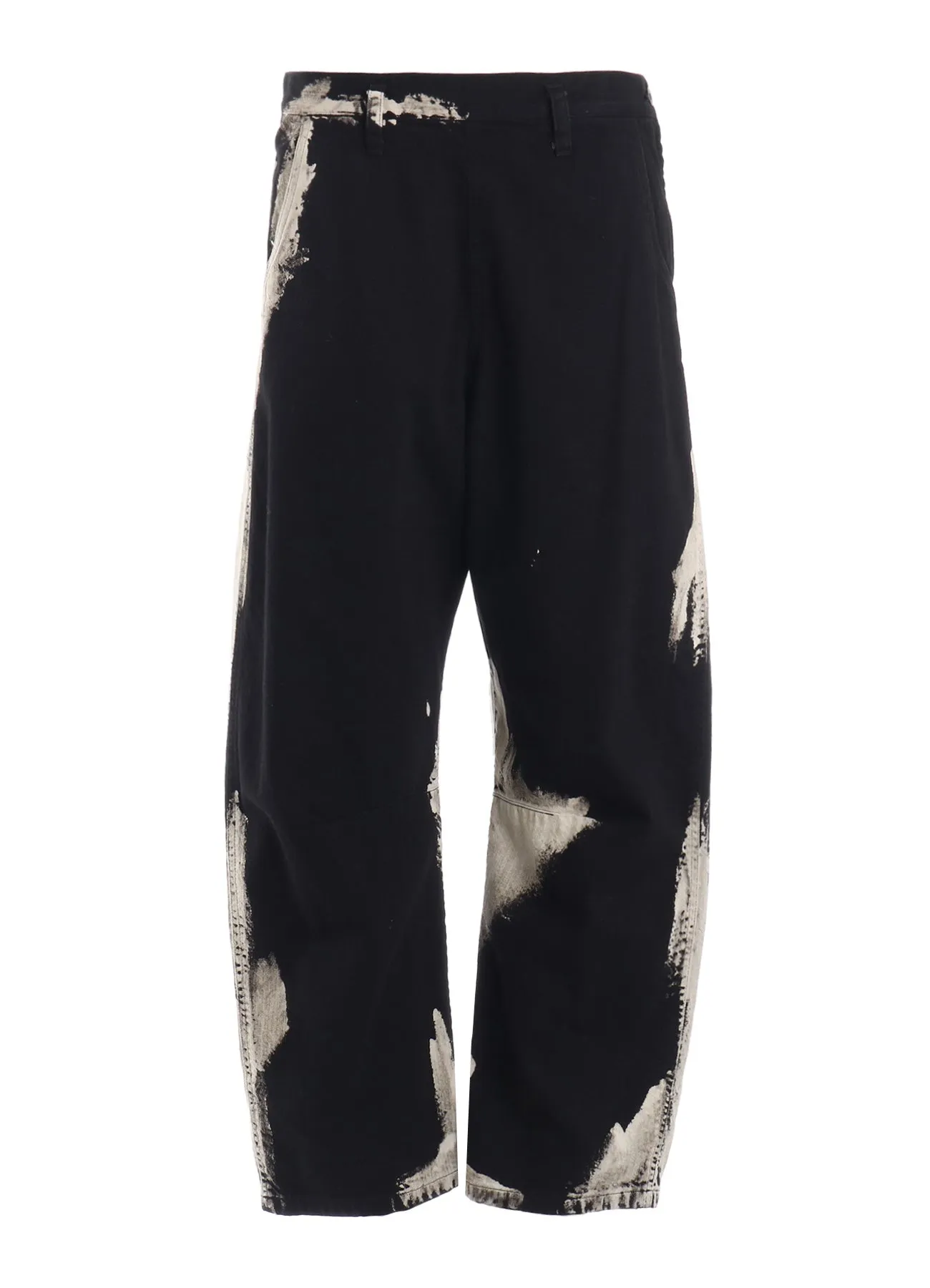 8OZ DENIM BRUSH BLEACH WIDE PANTS sold by Yohji Yamamoto product image thumbnail 2