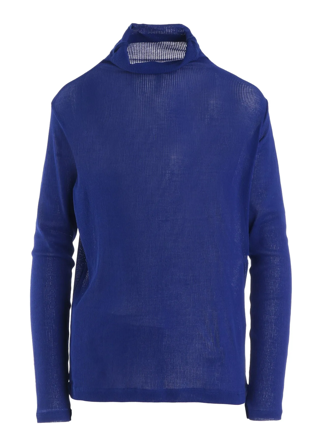 MERCERIZED RIB HIGH NECK LONG SLEEVE TEE sold by Yohji Yamamoto product image thumbnail 2