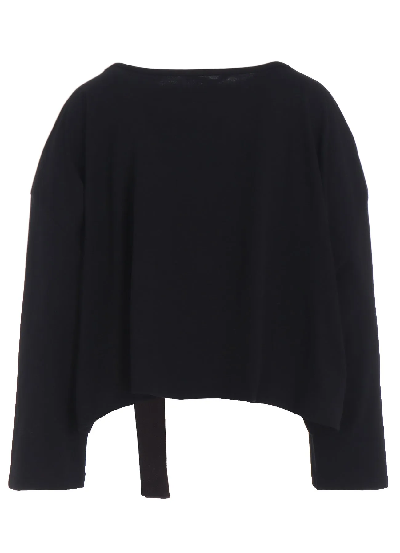 RIBBON TAPE DETAIL LONG-SLEEVE LONG T-SHIRT sold by Yohji Yamamoto product image thumbnail 4