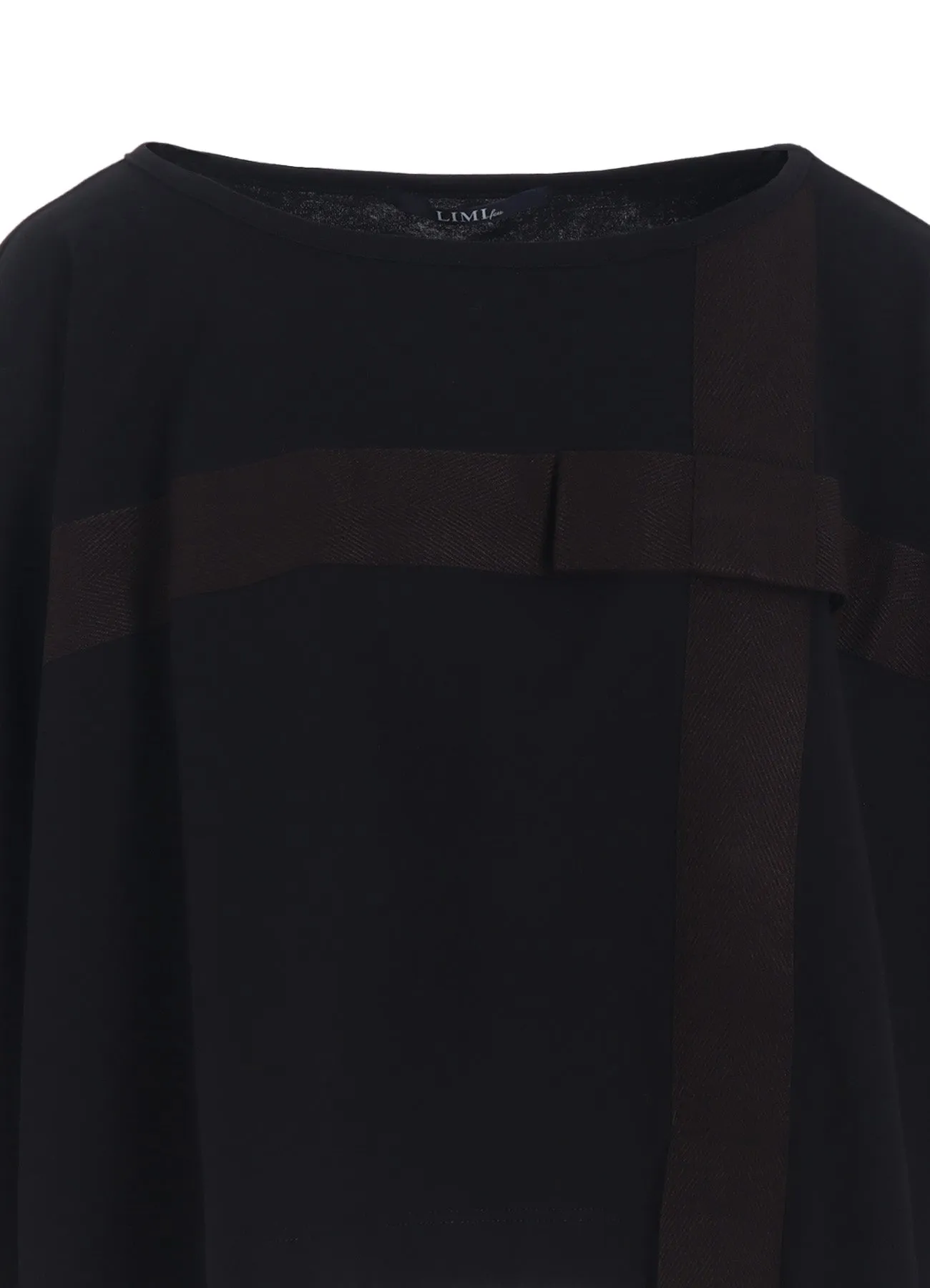 RIBBON TAPE DETAIL LONG-SLEEVE LONG T-SHIRT sold by Yohji Yamamoto product image thumbnail 5