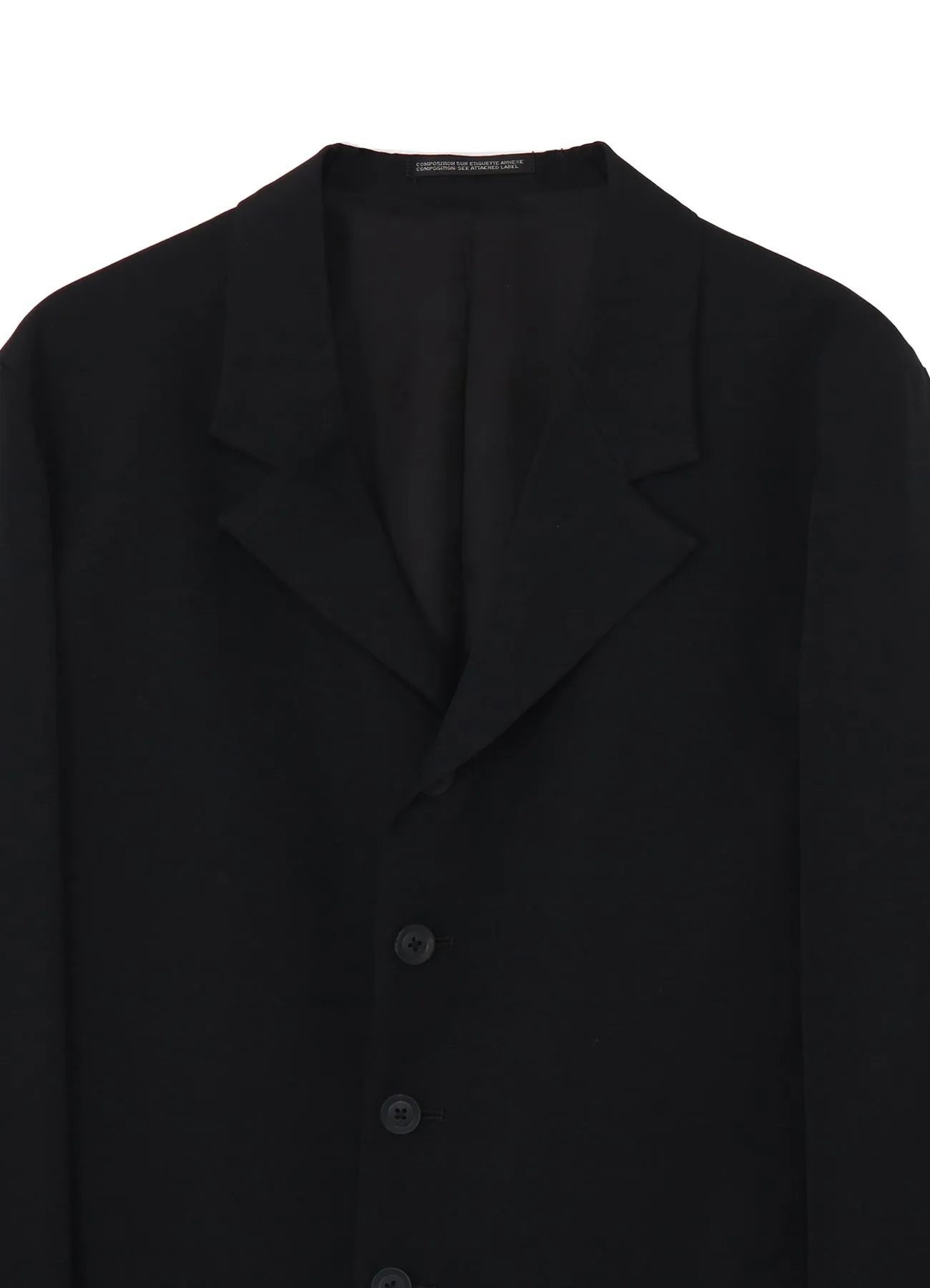 WOOL GABARDINE 6BUTTONS SINGLE JACKET sold by Yohji Yamamoto product image thumbnail 4
