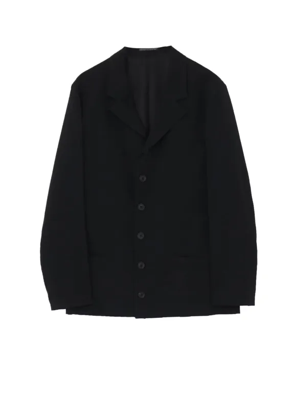 WOOL GABARDINE 6BUTTONS SINGLE JACKET made by Yohji Yamamoto