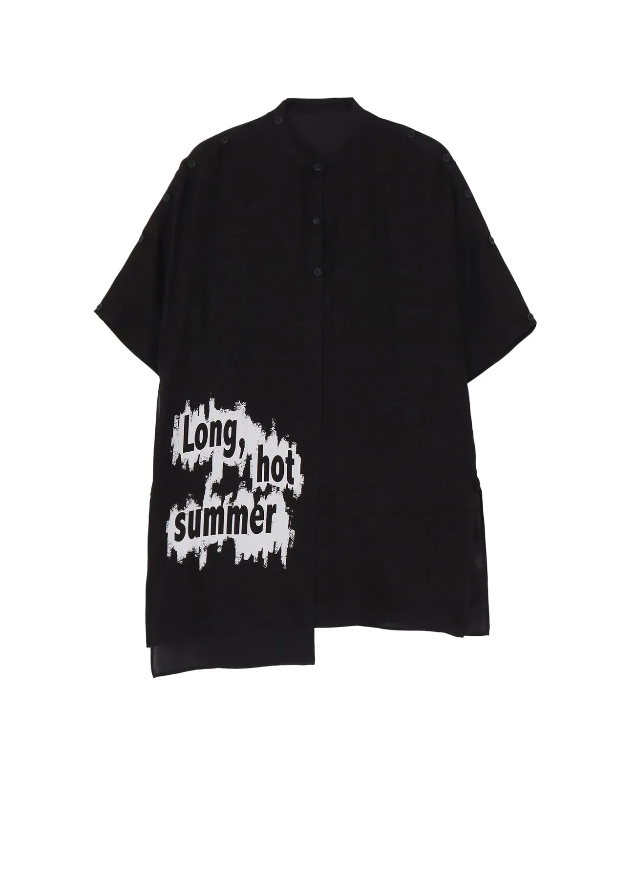 LONG HOT SUMMER DOUBLE COVERED SHORT SLEEVE BLOUSE sold by Yohji Yamamoto