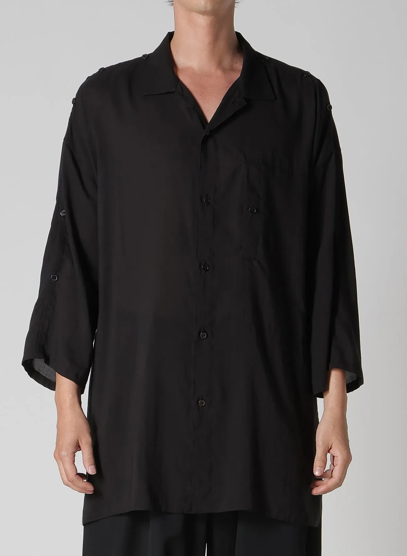 CELLULOSE LAWN SHOULDER OPNED BLOUSE sold by Yohji Yamamoto product image thumbnail 2