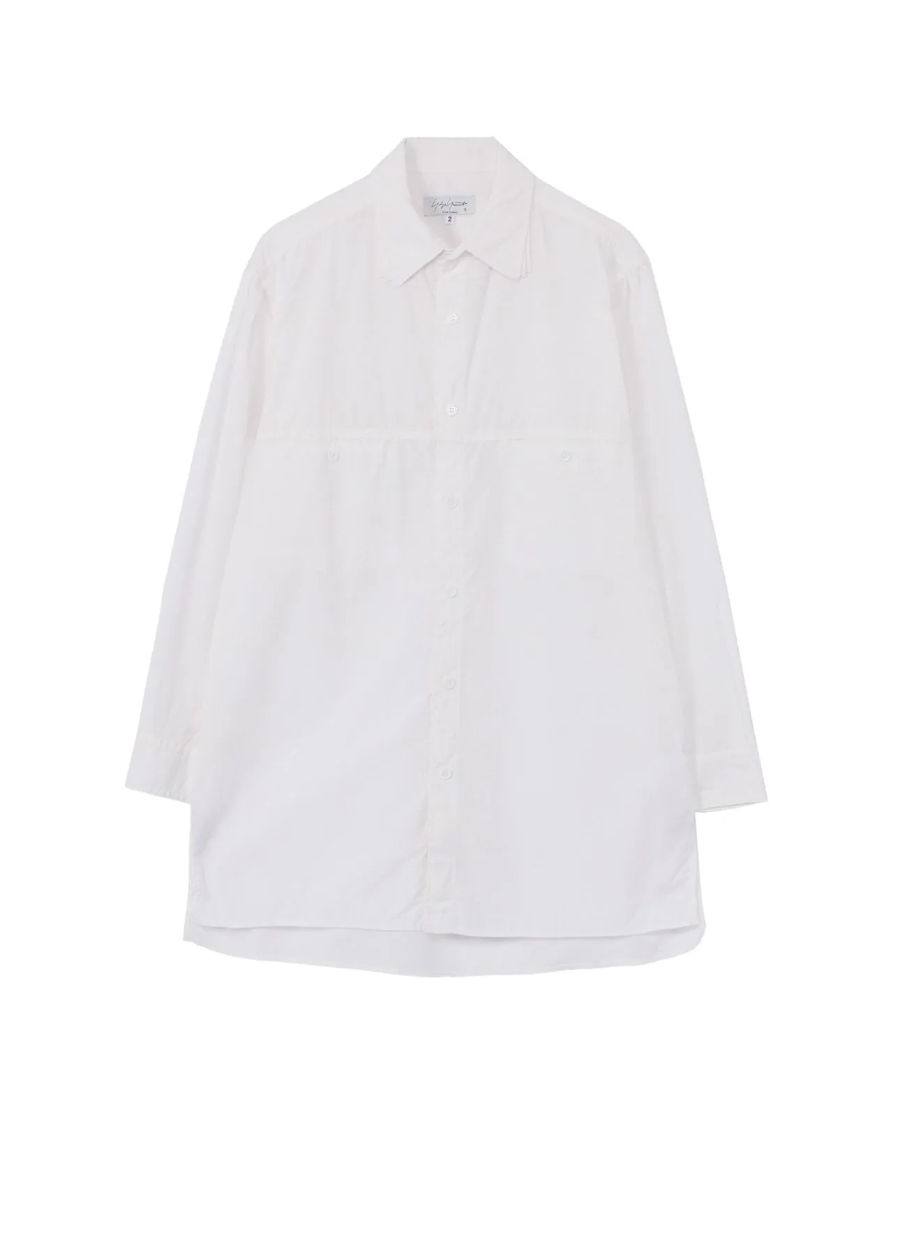 CHAIN STITCH BROAD TRIPLE COLLAR BIG SHIRT sold by Yohji Yamamoto