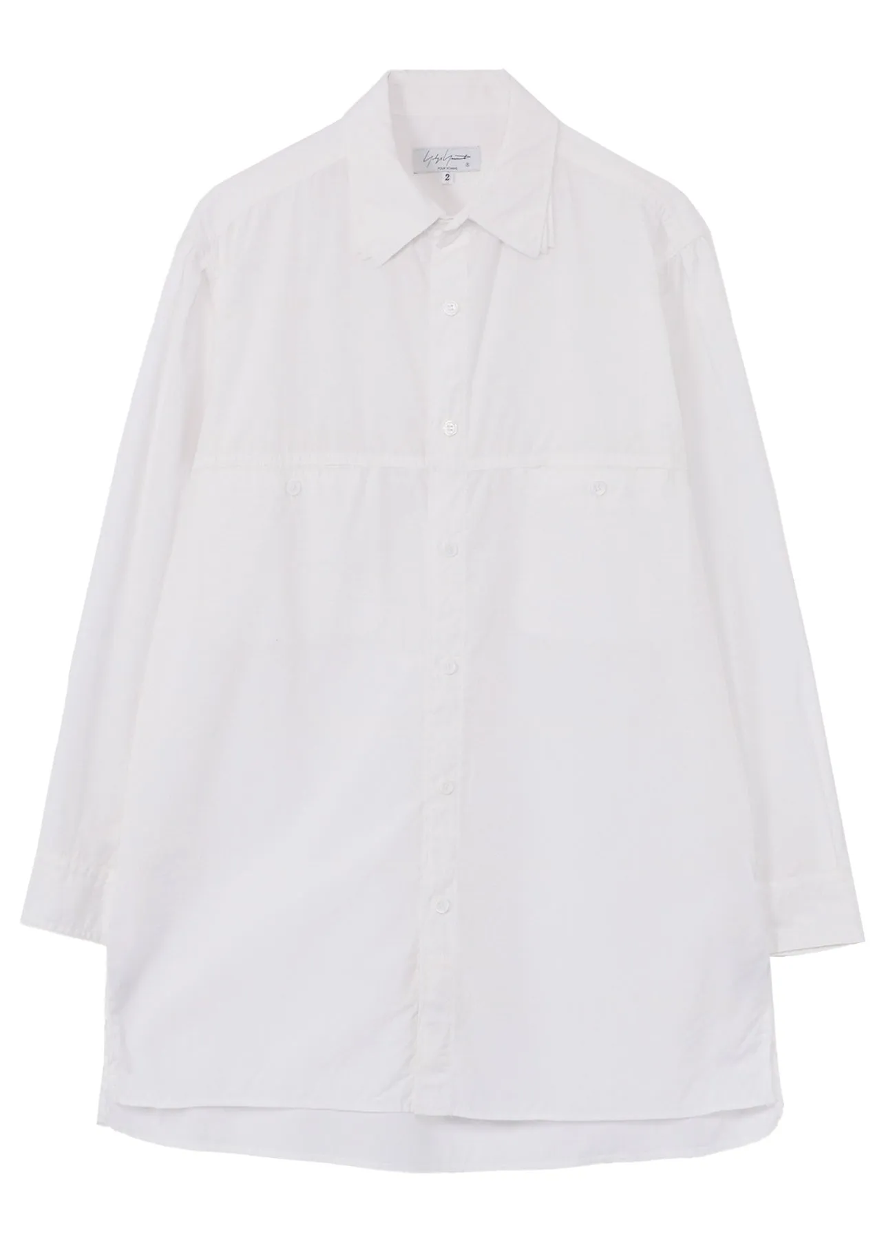 CHAIN STITCH BROAD TRIPLE COLLAR BIG SHIRT sold by Yohji Yamamoto product image thumbnail 2