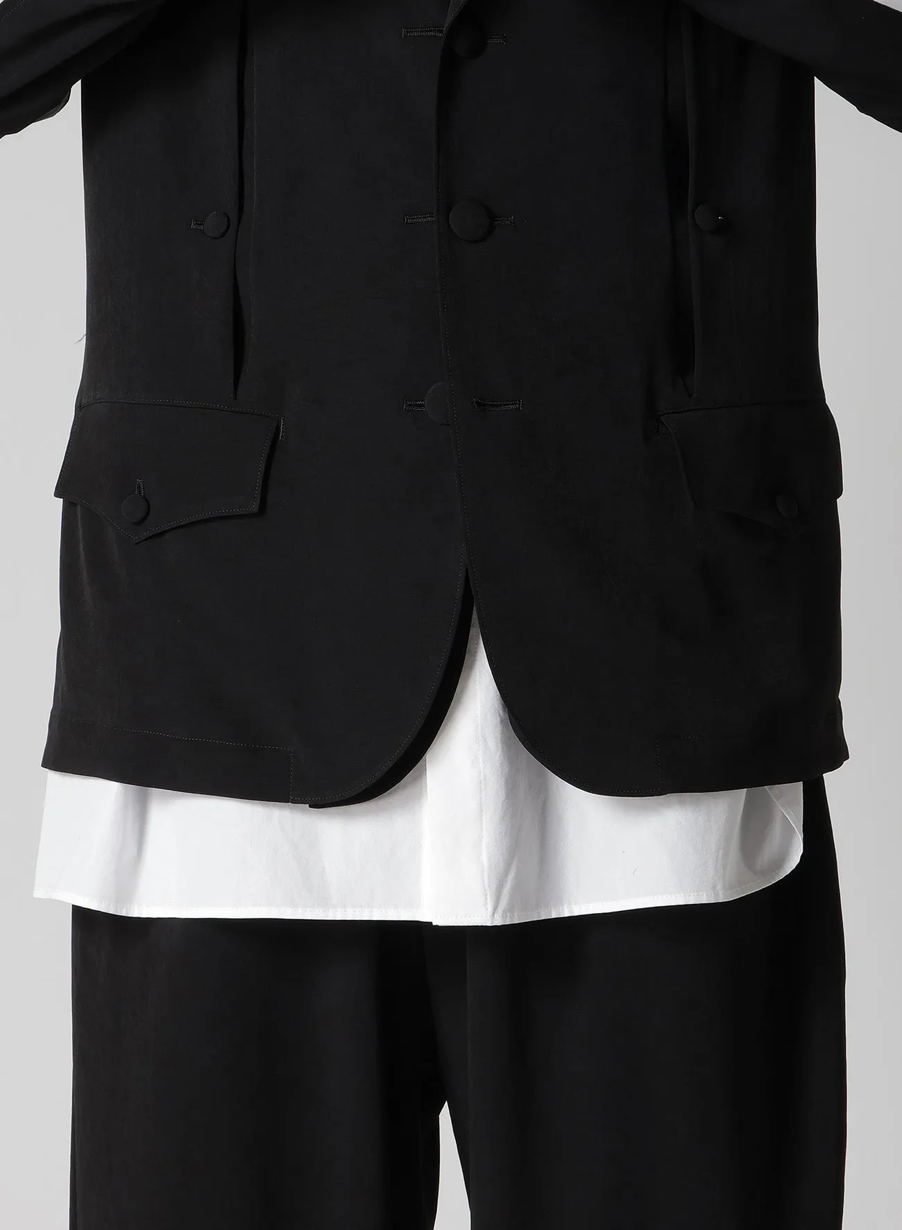 TA TUXEDO FRONT AND BACK OPENED LAPEL JACKET sold by Yohji Yamamoto product image thumbnail 5