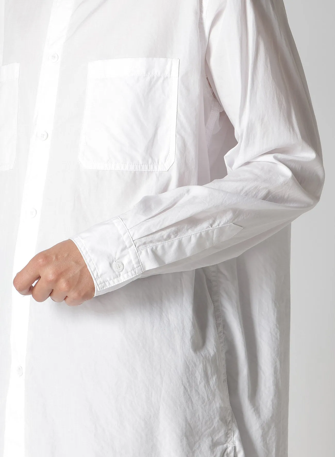 CHAIN STITCH BROAD BIG STANDARD SHIRT sold by Yohji Yamamoto product image thumbnail 5