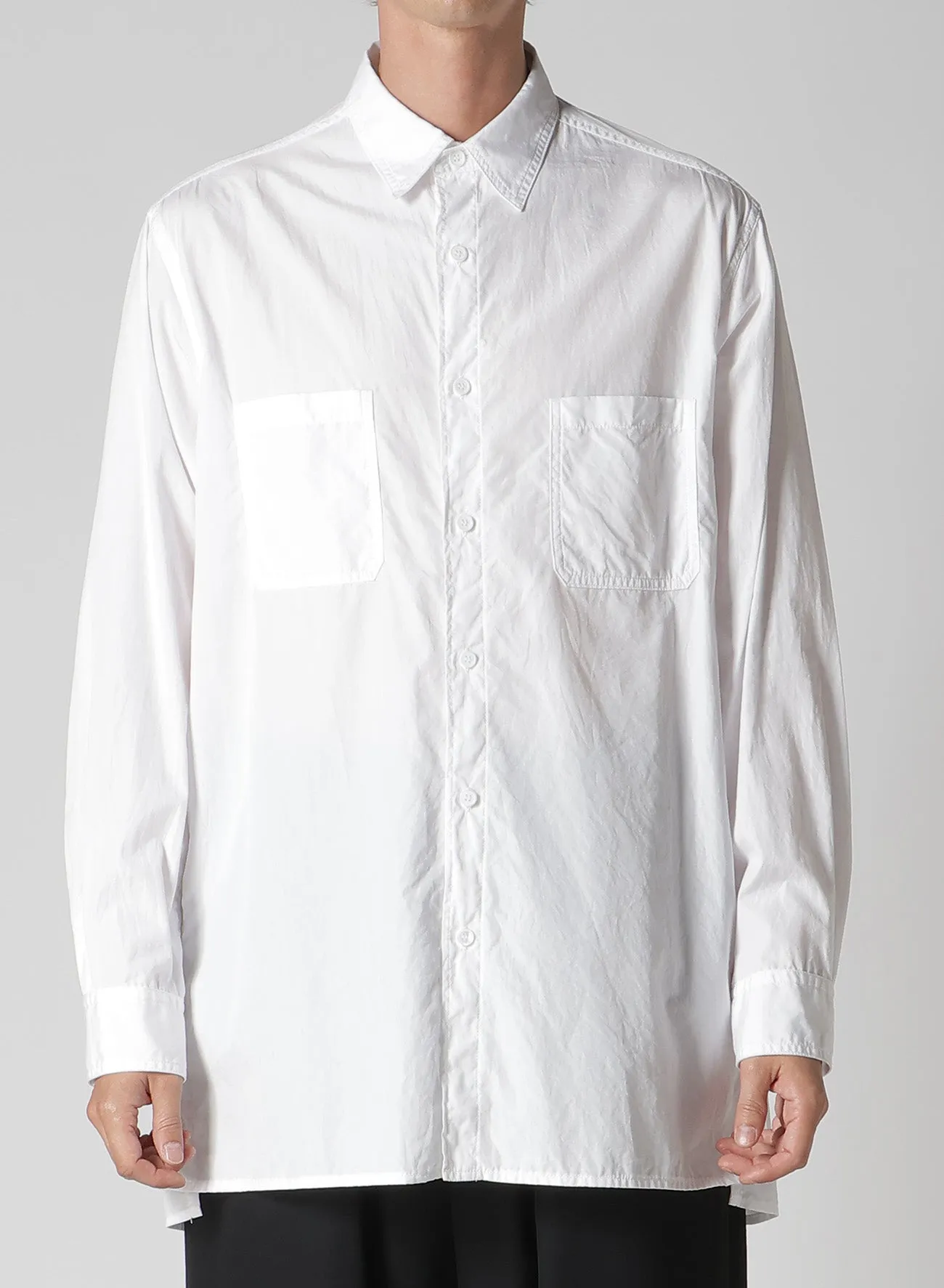 CHAIN STITCH BROAD BIG STANDARD SHIRT sold by Yohji Yamamoto product image thumbnail 2