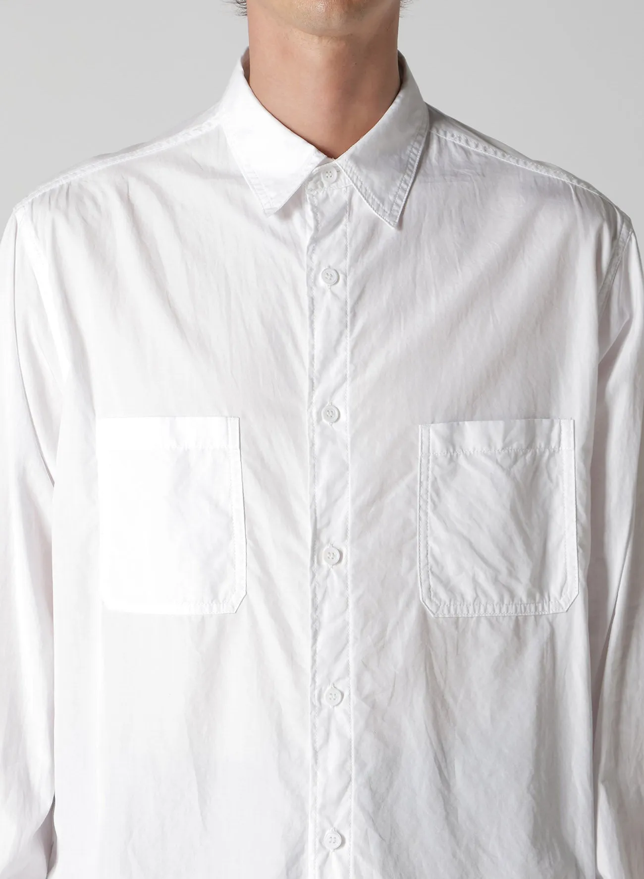 CHAIN STITCH BROAD BIG STANDARD SHIRT sold by Yohji Yamamoto product image thumbnail 3