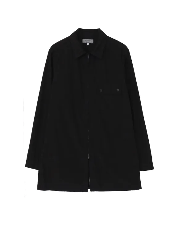 CHAIN STITCH BROAD ZIP OPEN BLOUSE sold by Yohji Yamamoto