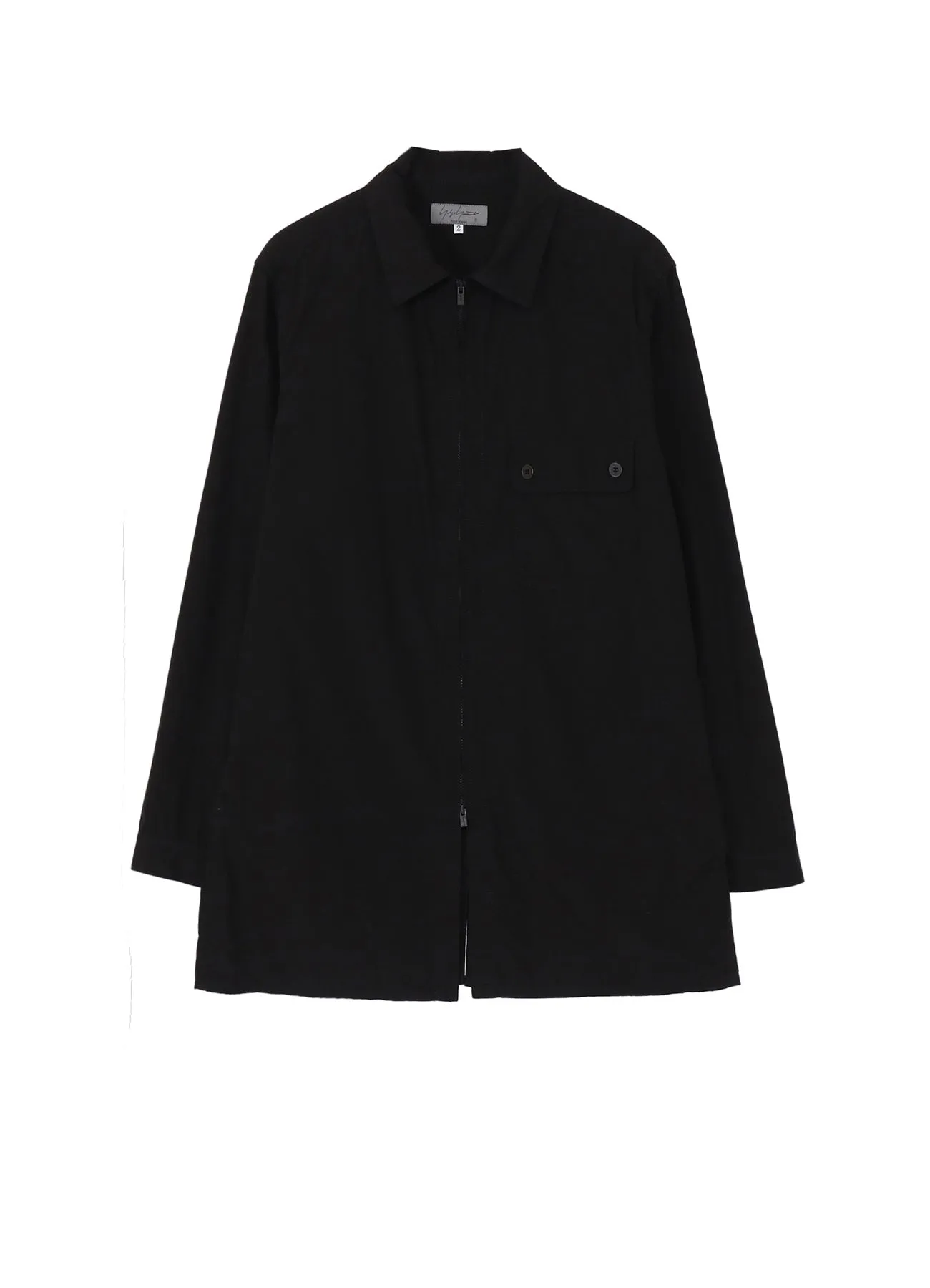 CHAIN STITCH BROAD ZIP OPEN BLOUSE sold by Yohji Yamamoto