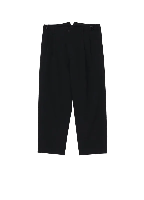 WOOL GABARDINE 2-TUCK PANTS sold by Yohji Yamamoto