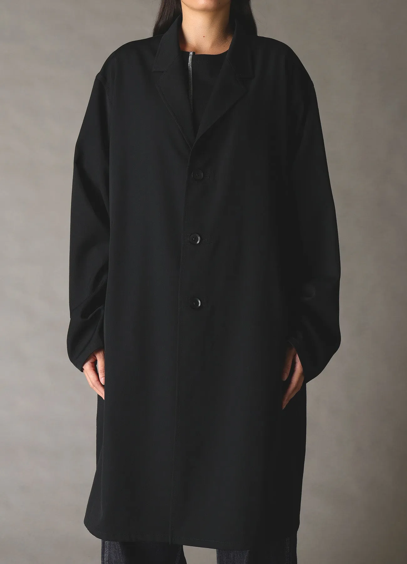 WOOL GABARDINE SHIRT JACKET sold by Yohji Yamamoto product image thumbnail 5