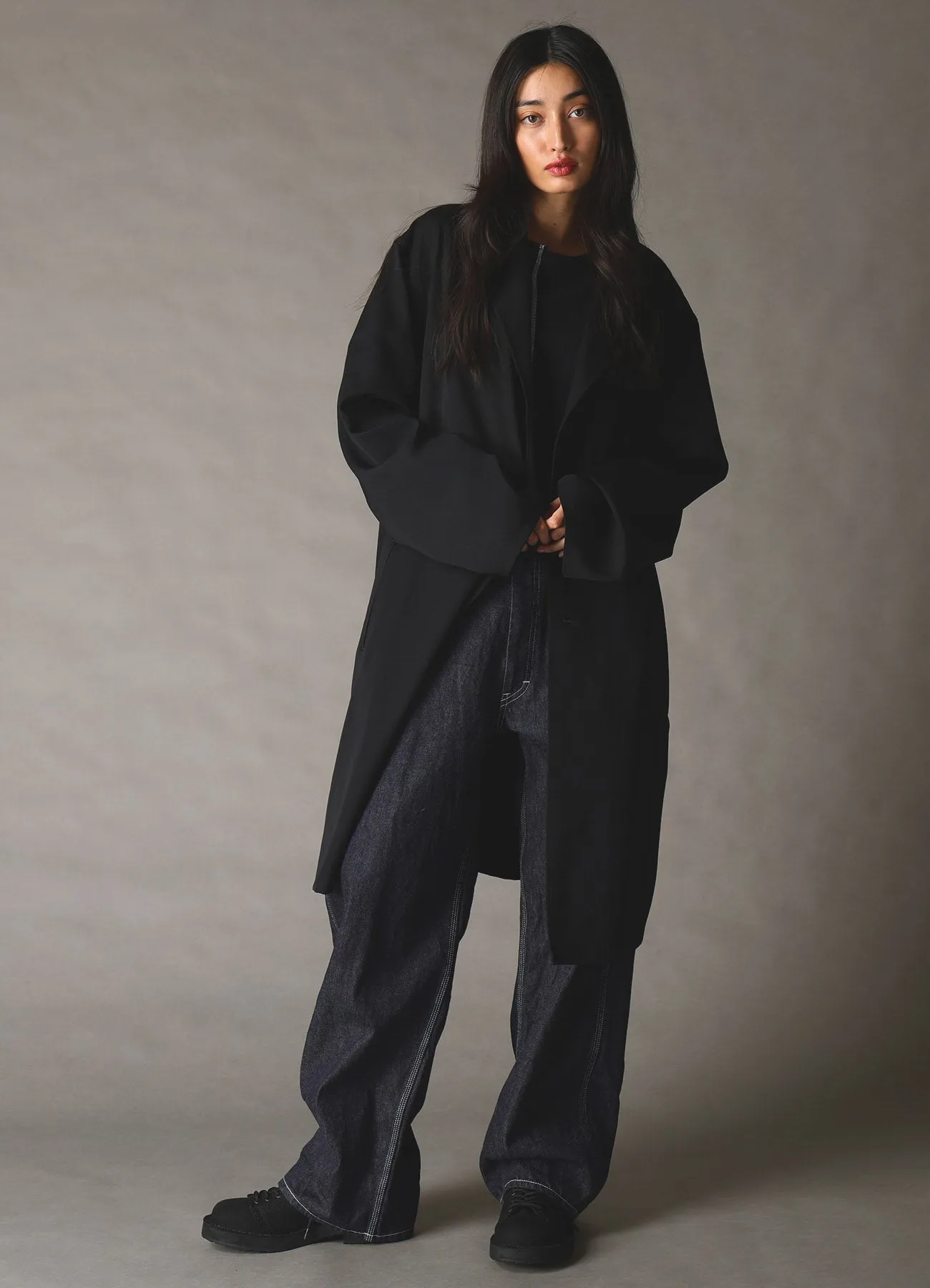 WOOL GABARDINE SHIRT JACKET sold by Yohji Yamamoto product image thumbnail 4